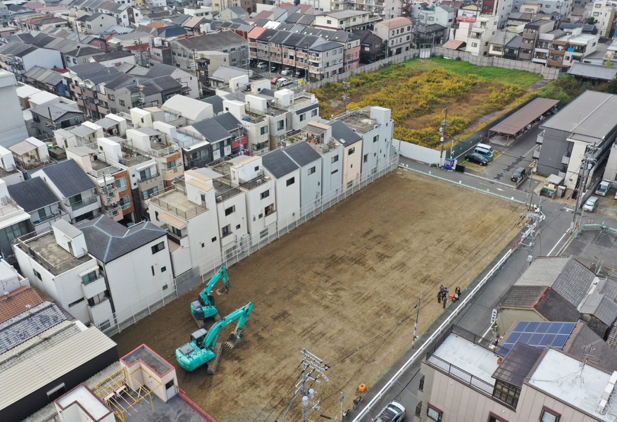 大阪市生野区　ビル（RC造4階建物）解体工事完了しました。 | 大和産業開発株式会社 / 大和産業株式会社の企業情報