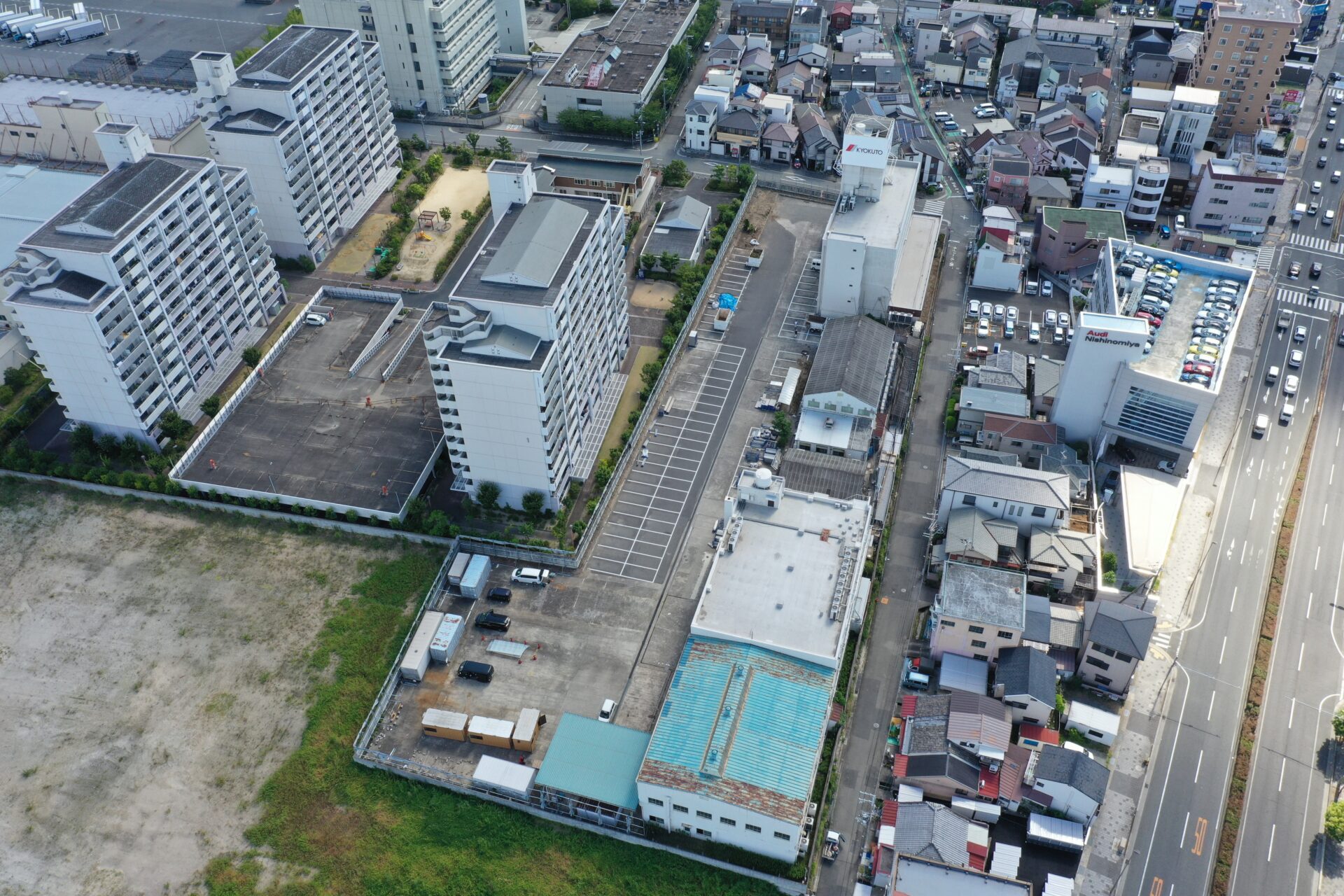 株式会社 大和産業開発／株式会社 大和産業の施工実績 | RC造4F建物+S造2Ｆ建物+S造1F建物+S造/RC造3F建物